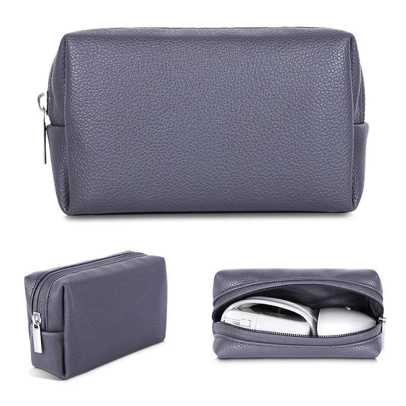 Electronic Organizer Mouse Power Bank Cable Storage Bag Waterproof Leather USB Flash Drive Storage Pouch Electronic Organizer Mouse Power Bank Cable Storage Bag Waterproof Leather USB Flash Drive Storage Pouch